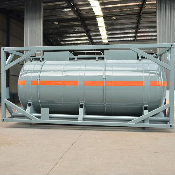 Aluminum 20 Foot ISO Tank Container With External Dimensions 6058mm*2438mm*2591mm