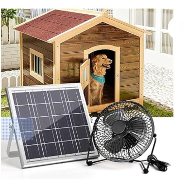 FTB10 Солнечная панель Выхлопный вентилятор 6 дюймов Солнечный вентилятор высокий воздушный поток 2000RPM 36dB