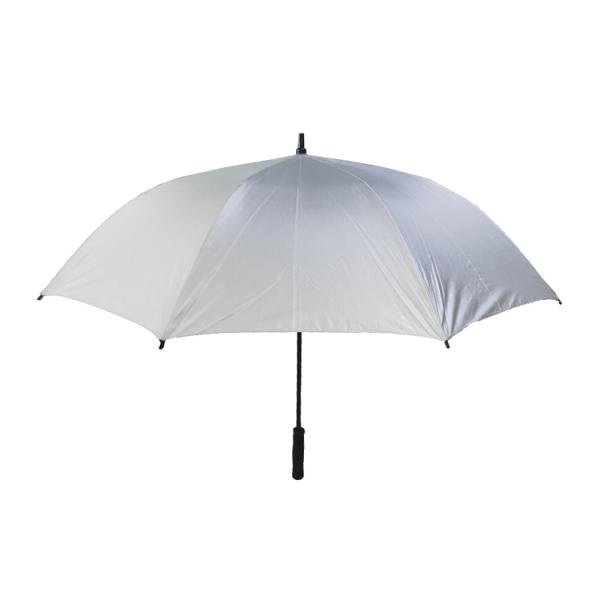 25 Inch 8K Windproof Straight Handle Umbrella With Fiberglass Frame