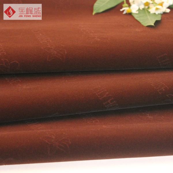 Luxury Jewelry Box Lining Fabric , Nonwoven Embossed Velvet Upholstery Fabric