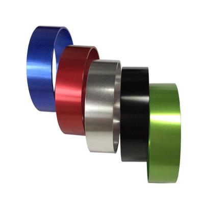Do torno de alumínio do Cnc dos anéis das peças de precisão do Cnc a cor de gerencio de gerencio do serviço anodizou