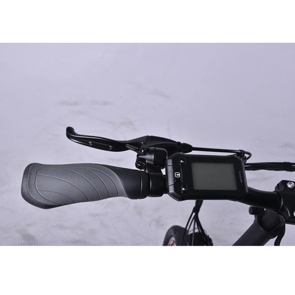 PU Lightweight Folding Electric Bicycle , 20 Inch Electric Folding Bike 500 Watt