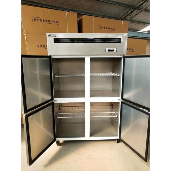 Commercial Upright Four Door Refrigerator High Capacity Refrigerated