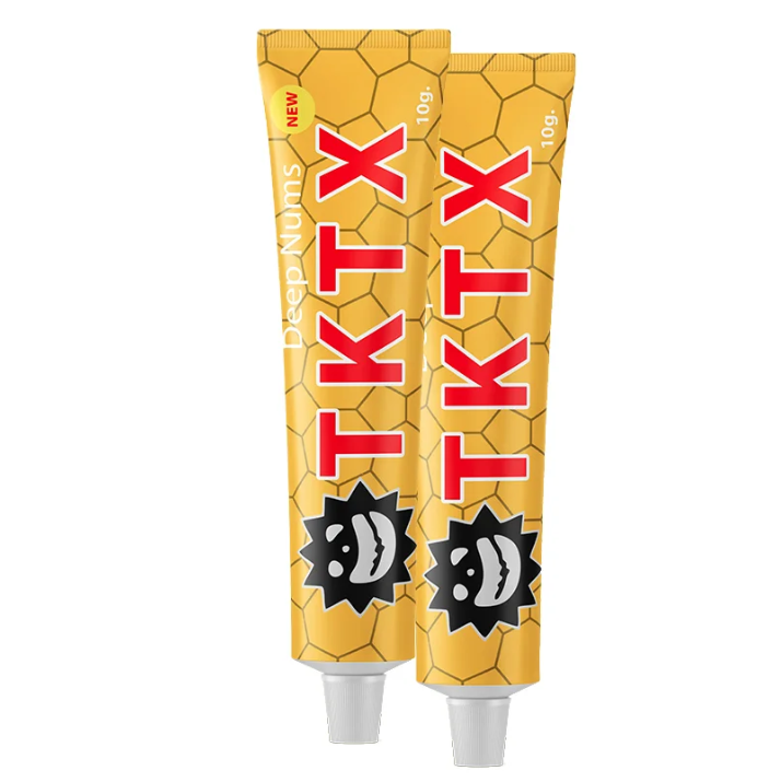 10g Numb Anesthetic Cream Yellow TKTX Numbing Cream CE SGS