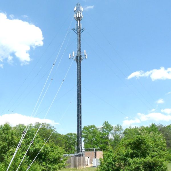 Custom Galvanized Steel Telecom Tower Self Support Free Standing Lattice Tower