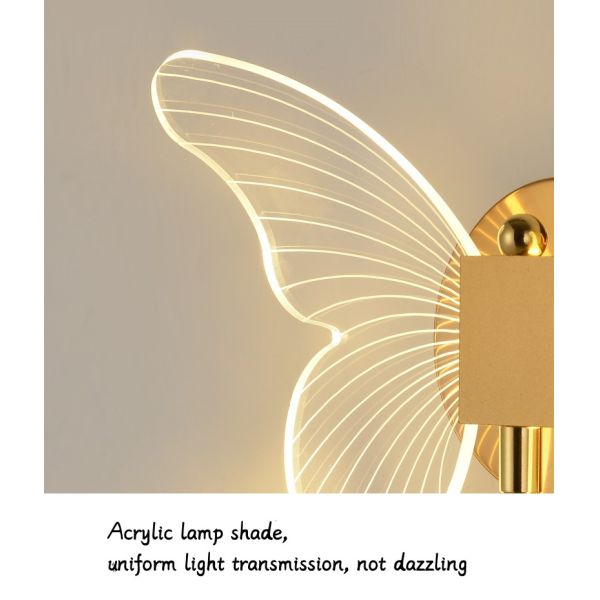 ТВ кровати и спальни гостиницы лампы стены роскошной бабочки свет цвета СИД 3 стены современного