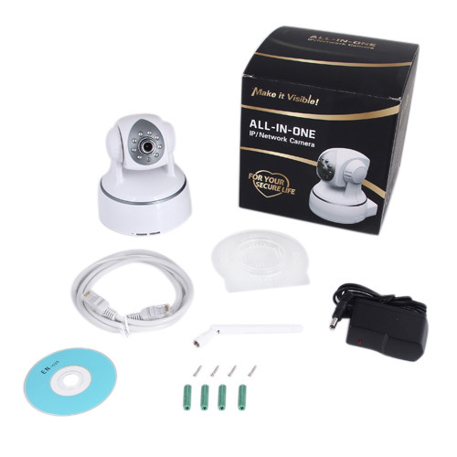 H.264 Pan/tilt IP Camera Wireless with Two-way Audio and Motion Detection Alarm