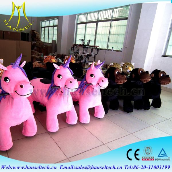 Hansel high quality battery 4 wheels bikes coin op game amusment ride electronic baby swing motorized riding toys