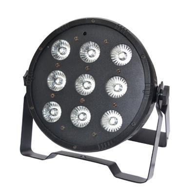 9pcs*10w 4in1 rgbw high quality led flat indoor par light dj disco par can lighting PAR64