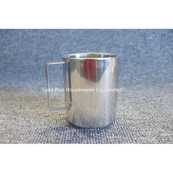 Home Hotel Stainless Steel 400ml Japanese Style Vintage coffee Cups With Handle