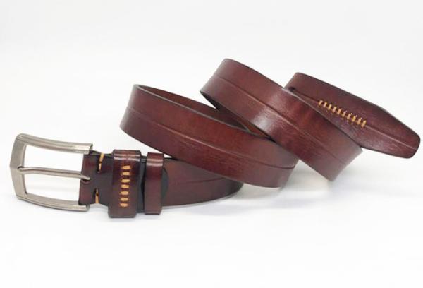Handmade Alloy Buckle 140cm Mens Casual Leather Belt