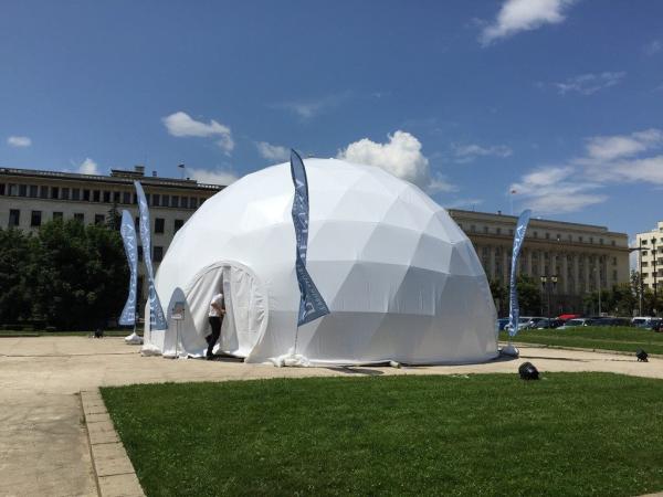 Luxury Windproof 1000 People Geo Dome Tent Wedding Party Tent With Steel Tubes