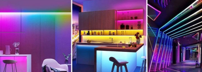 High Density 840LEDs/m RGB COB LED Strip Lighting For Cabinets Shelves Decorative