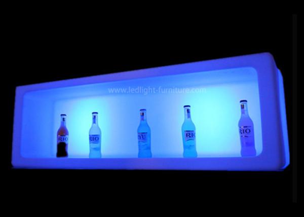 Battery Powered Light Bar Cubes , Large Glow Illuminated Bottle Display 