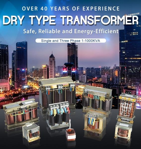 Single And Three Phase Dry Type Transformer 1-1000kva Copper Alumnium