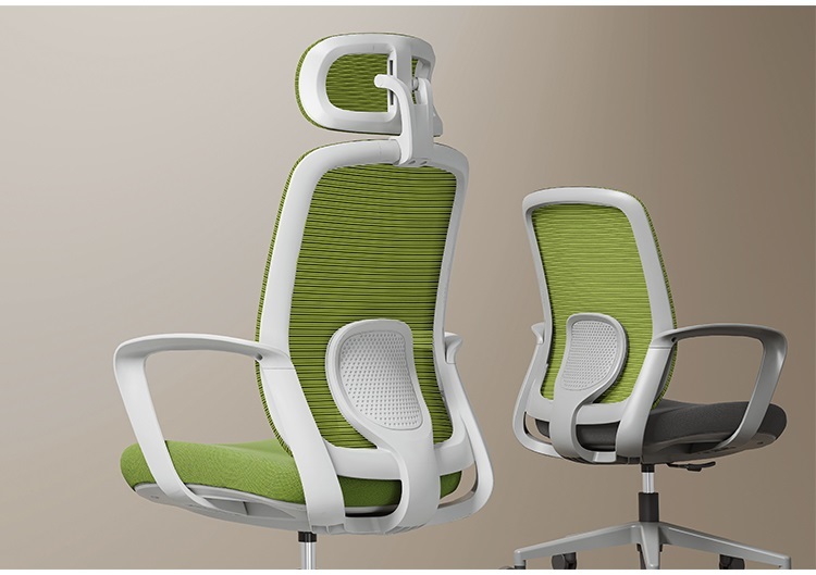 Green Office Swivel Chair offering Five star base 640mm Diameter padded seat ergonomic support for enhanced productivity
