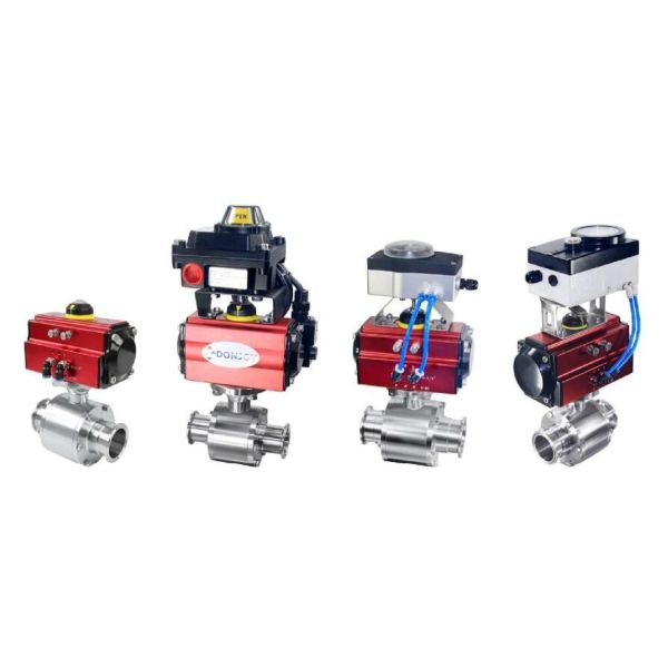 Клапаны Donjoy клапана шарика руководства куртки DN125 SS316L жары санитарные