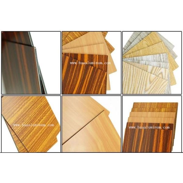 Wooden Finishing Metal Composite Material Impact Resistant Aluminum Sandwich Board