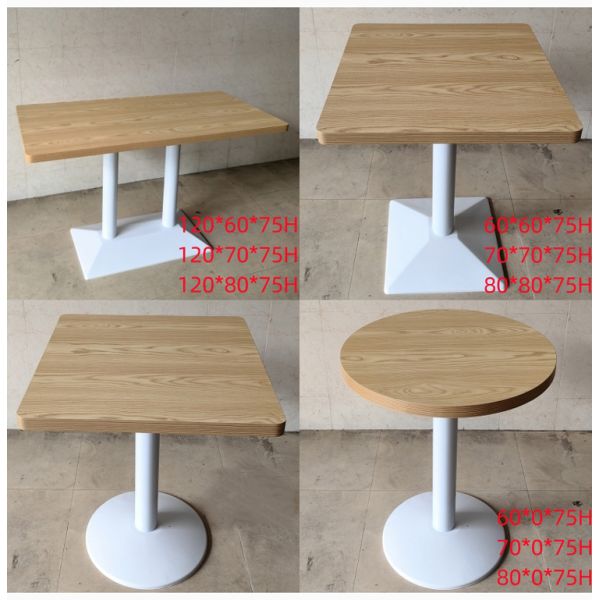Minimalist 60cm Round Table for 2 Seater Restaurant Cafe Furniture Classic Style