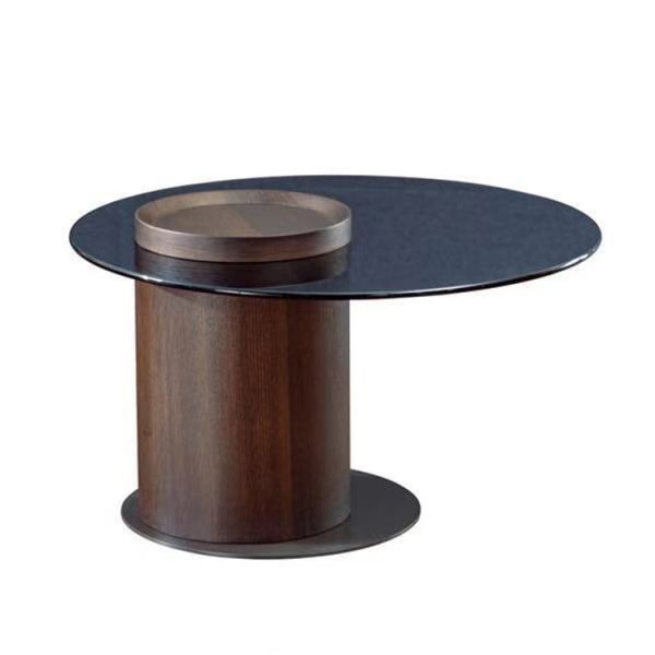 Modern Design Round Wooden Coffee Table for in Wood Living Room Furniture
