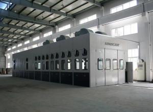 Environmentally Friendly Bus Spray Booth Waterfall Spray Booth 15000 X 5000 X