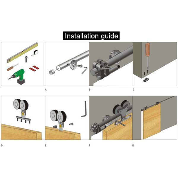Simple Style Sliding Barn Wood Doors 125cm Width HDF PU Painting