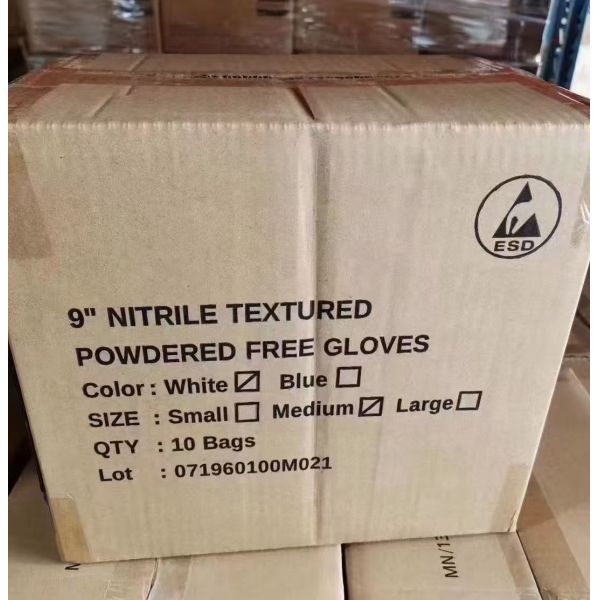 Antistatic Nitrile Disposable Gloves PCB Assembly Line Work Gloves