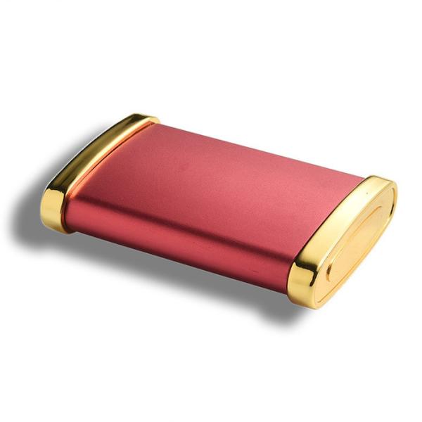 Cinzeiro 90*135mm de aço inoxidável antiferrugem cor-de-rosa do metal do cinzeiro com tampa