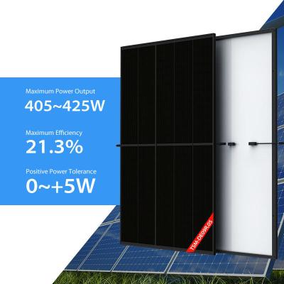 as pilhas superiores de Trina Black Solar Panels Half dos painéis solares do telhado de 405W 410W dirigem o uso 415W 420W