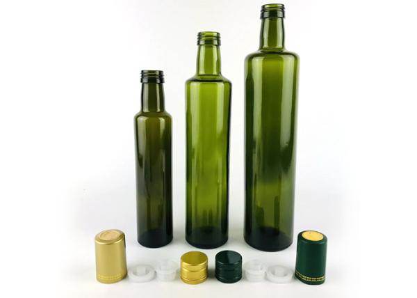 Escuro claro - tampão de vidro verde do conta-gotas de Olive Oil Bottle With Aluminum