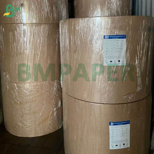 75gsm Kraft Paper + 10g Poly Laminated Inside Raw Material Rolls For Moisture Proof Envelopes
