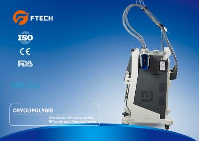 Body Fat Reduce Cryolipolysis Slimming Machine 2 Handles 100 Kpa Negative Pressure Strength