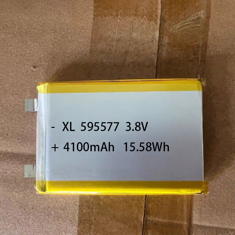 Grade a  595577 Li-po Battery 3.8V 4100mAh  Rechargeable Lithium Cell for Smart Wearable Devices