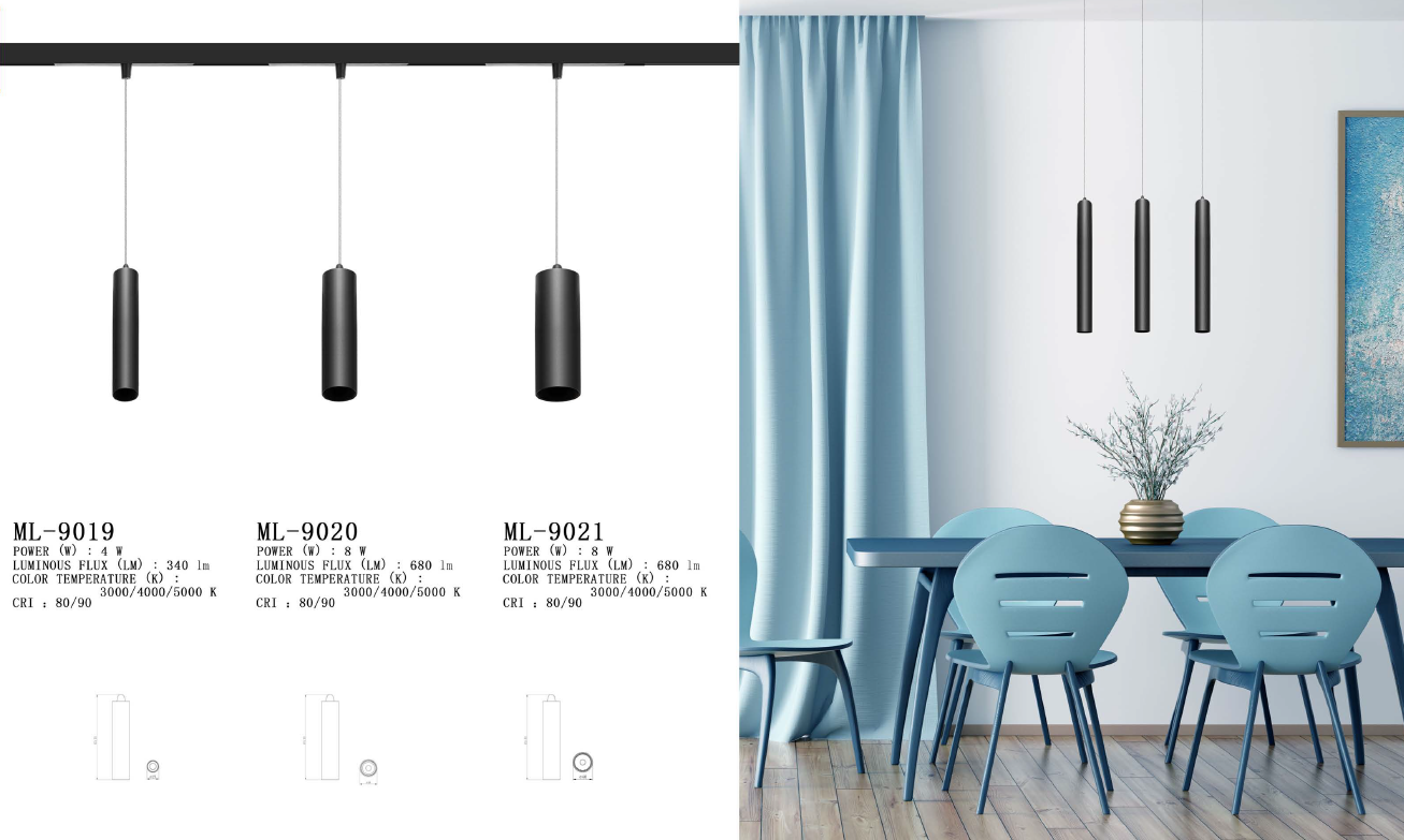 4W 8W Magnetic Track Light Used for Hotel/Restaurant/Showroom/ Villa /Home Dinning Low Voltage 24V/48V LED Spot Light
