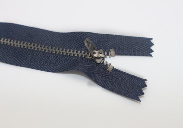 Waist Silver Metal Zipper For Suite And Clothes , Fireproof Long Heavy Duty Zippers