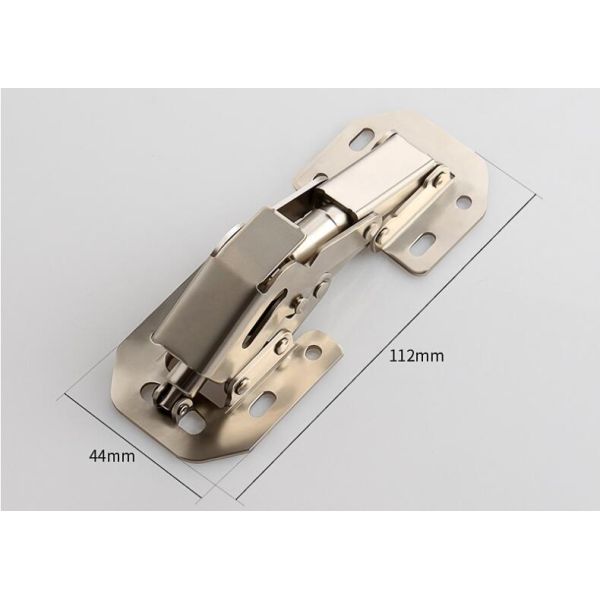 Hydraulic 1.2mm Thick Cabinet Door Hinges 90 Degree Concealed Aluminum