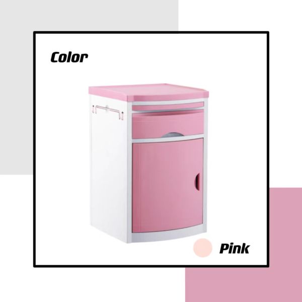 Прикроватный столик ABS пинка 143X130mm терпеливый предназначенный для больничной койки