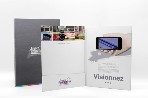 4.3 Inch 4G Promotional Video Brochure EU Paper Multi - Language For Trade Show