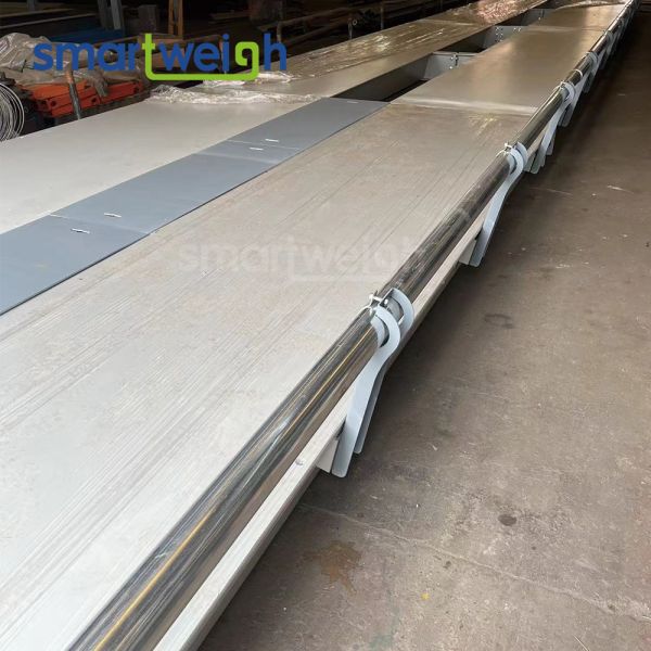 High Strength Guard Rails Pitless Weighbridge Steel Deck Truck Scale For Energy Plants
