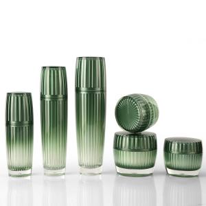 Recipientes 100ml cosméticos acrílicos amigáveis de Eco para a essência