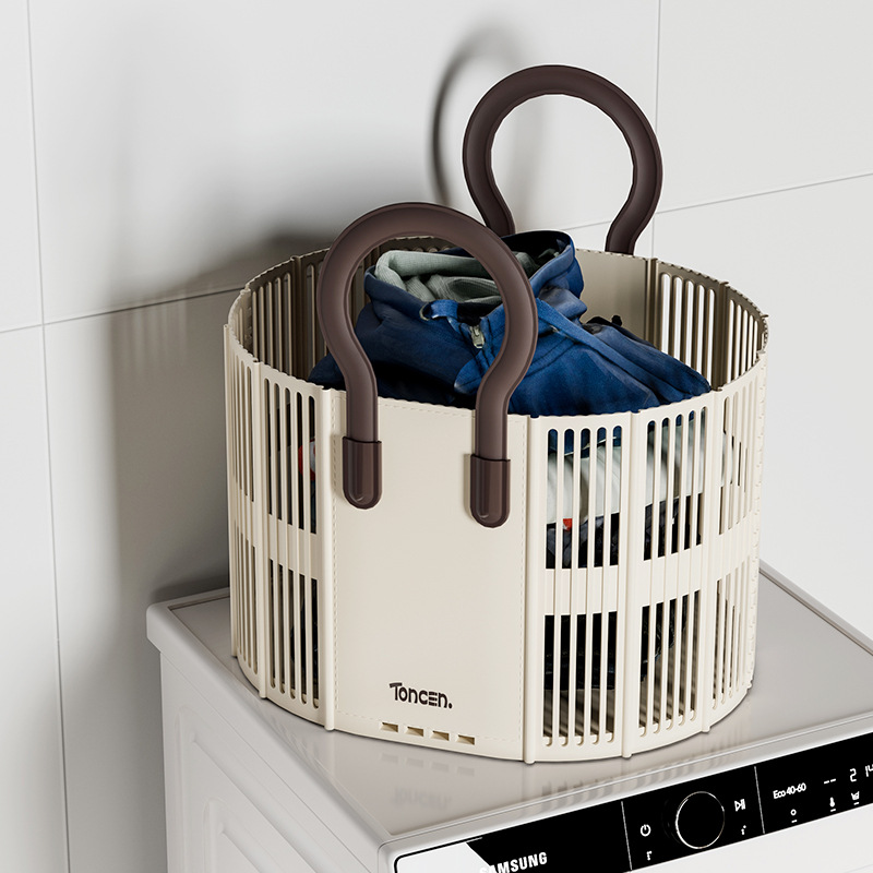 Multi-Functional Portable Foldable Laundry Basket PP Material Wall Storage Basket