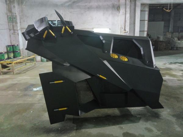 event party deco  batman's car model carmobile as decoration statue in shop/ mall /event celebrity activity