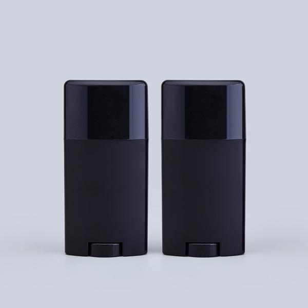 50g Black Deodorant Tubes Plastic With Smooth Surface