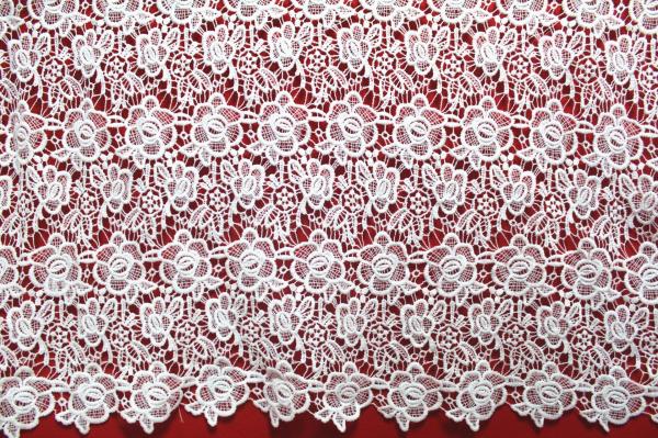 Apparel Accessories Chemical Lace Fabric  Water Soluble Embroidery  lace fabric