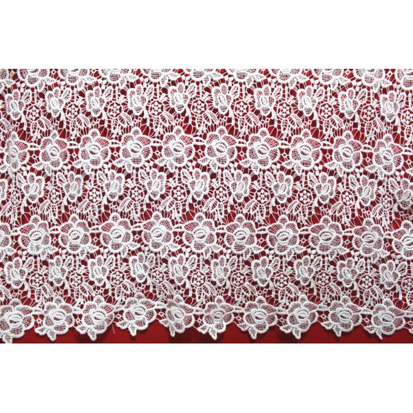 Apparel Accessories Chemical Lace Fabric  Water Soluble Embroidery  lace fabric