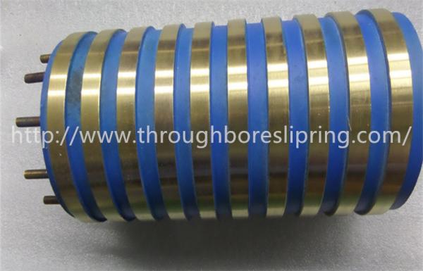 Traditional Slip Ring Assembly 12 Rings 50mm OD Through Hole Slip Ring Collector Ring