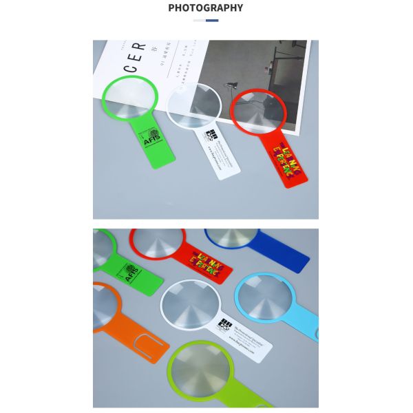 Custom Card Magnifier BookmarkMagnifier Fresnel Lens 3X Card Magnifying Sheet for Reading