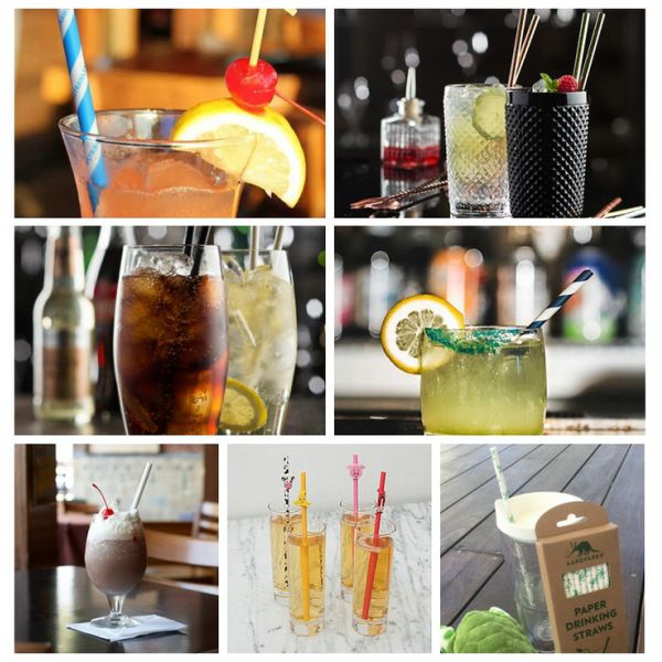 Papier de paille imprimable coloré non-toxique écologique de catégorie comestible de largeur de 14mm 15mm