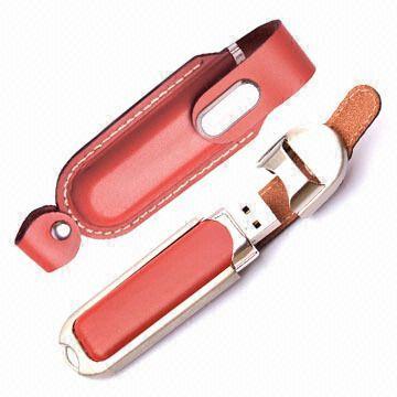 Memoria USB de cuero más caliente AT-030B