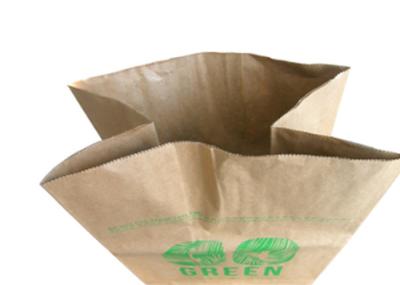 Flexo Printing 2 Layers Multiwall Paper Bags Biodegradable For Lawn Garden Waste